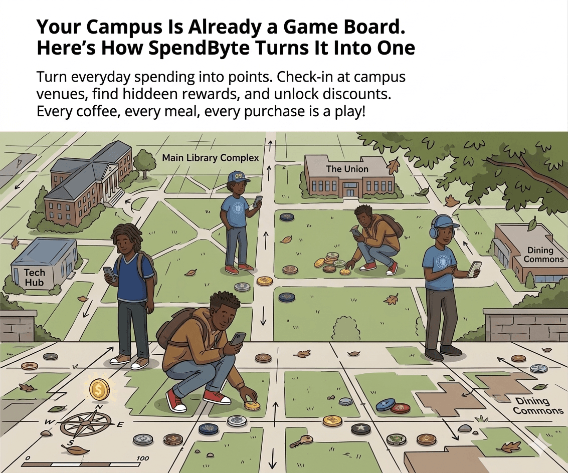 Your Campus Is Already a Game Board. Here's How SpendByte Turns It Into One